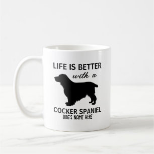 Mug Cocker Spaniel Life est meilleur design