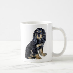 Mug Cocker Spaniel (noir et feu)