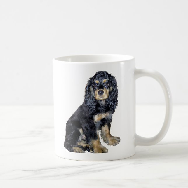 Mug Cocker Spaniel (noir et feu) (Droite)