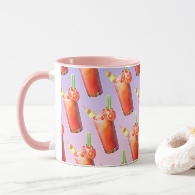 Mug Cocktail Creative Bloody Mary (Avec donut)