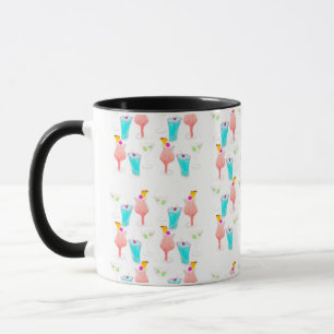 Mug Cocktail Margarita motif aquarelle 