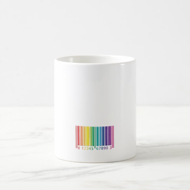 Mug Code à barres coloré (Centre)