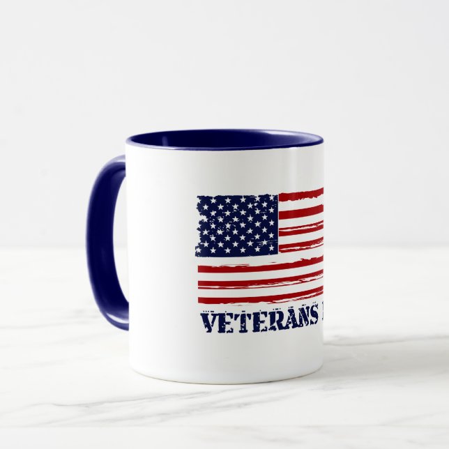 Mug Code de jour et de morse des vétérans (Devant gauche)
