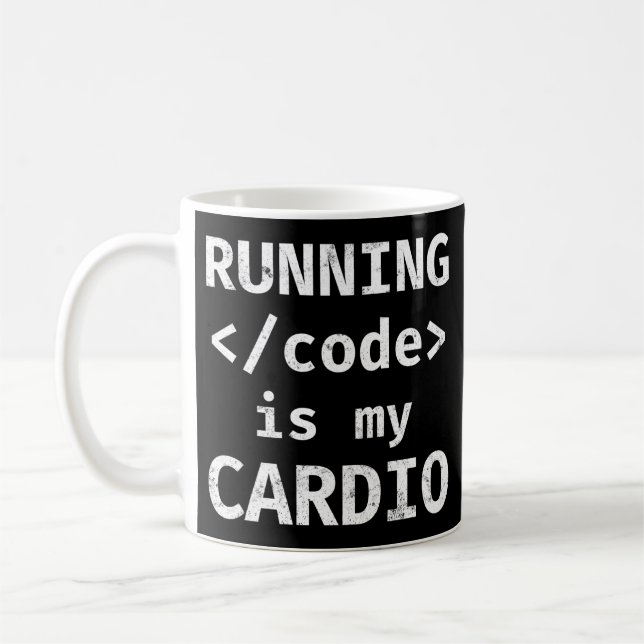 Mug Code D'Exécution De Programmer Est Mon Cardio (Gauche)