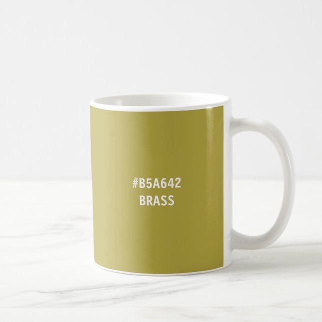 Mug Code hexadécimal couleur laiton Musique (Droite)