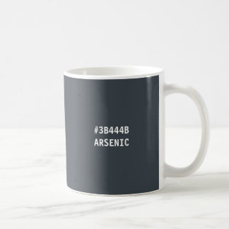 Mug Code hexadécimal de la couleur de l'arsenic