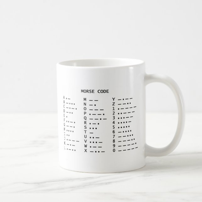Mug Code Morse (Droite)