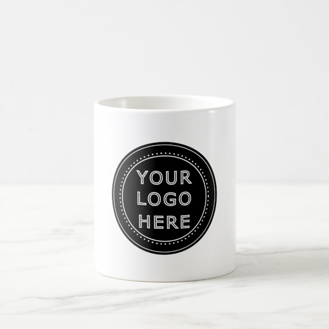 Mug Code QR noir élégant et élégant (Centre)