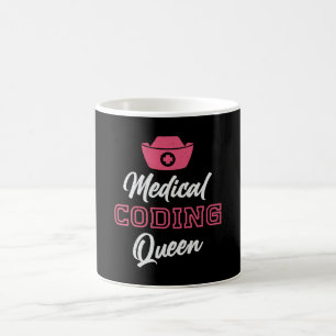 Mug Coder Médicale Coder Queen Coding Coder Coder prog