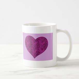 MUG COEUR A-MAZE-ING (MAGENTA)