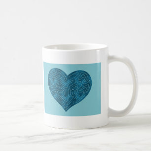 MUG COEUR A-MAZE-ING (TURQUOISE)