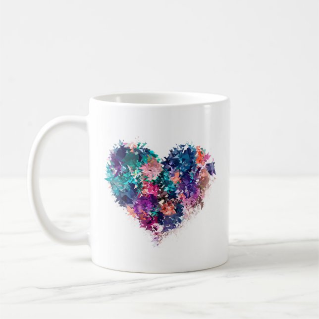 Mug Cœur abstrait (Gauche)