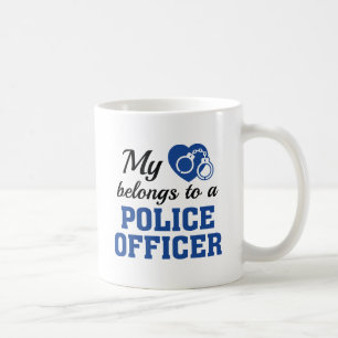 Mug Coeur Appartient au policier