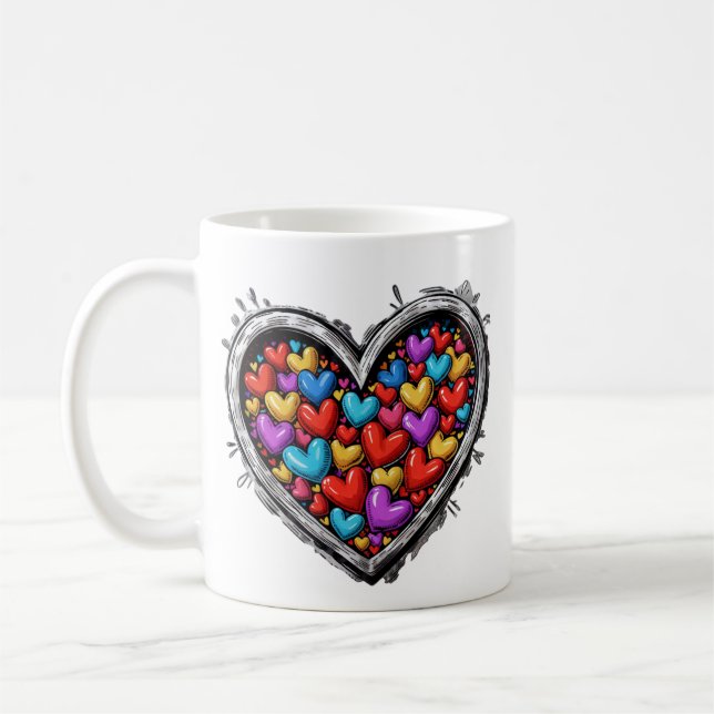 Mug Coeur avec coeur (Gauche)