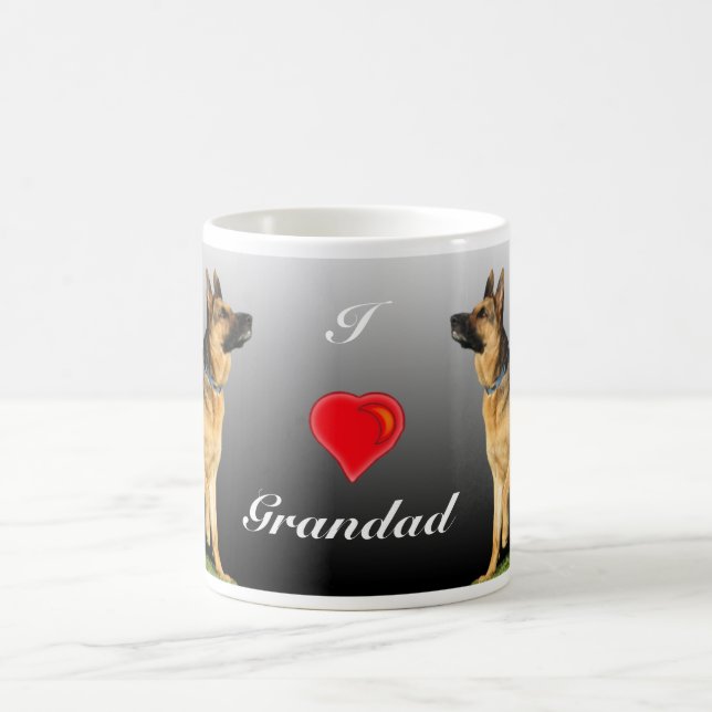 Mug (Coeur) berger I allemand personnalisé (Centre)