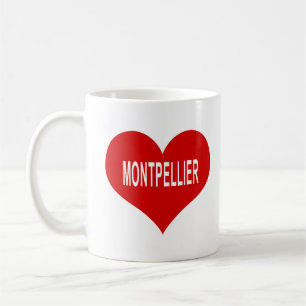 Mug Cœur d'amour rouge MONTPELLIER