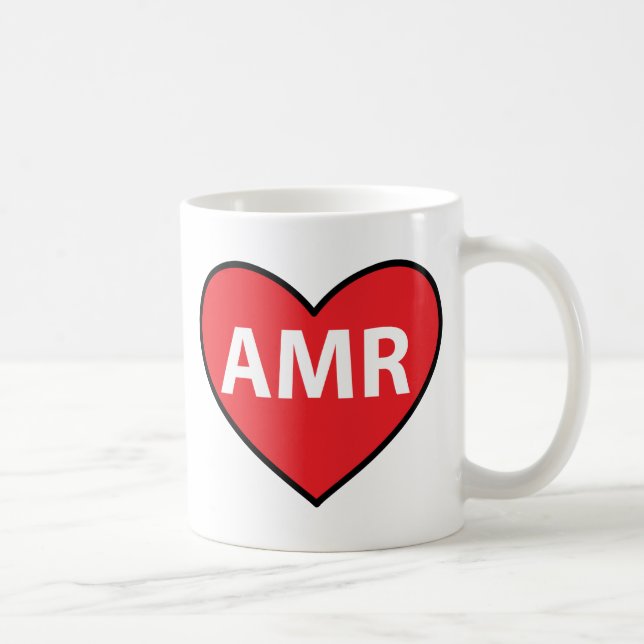 Mug Coeur d'Amr d'Amor d'Espagnol de message textuel (Droite)