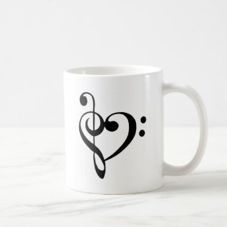 Mug Coeur de clef de base de clef triple