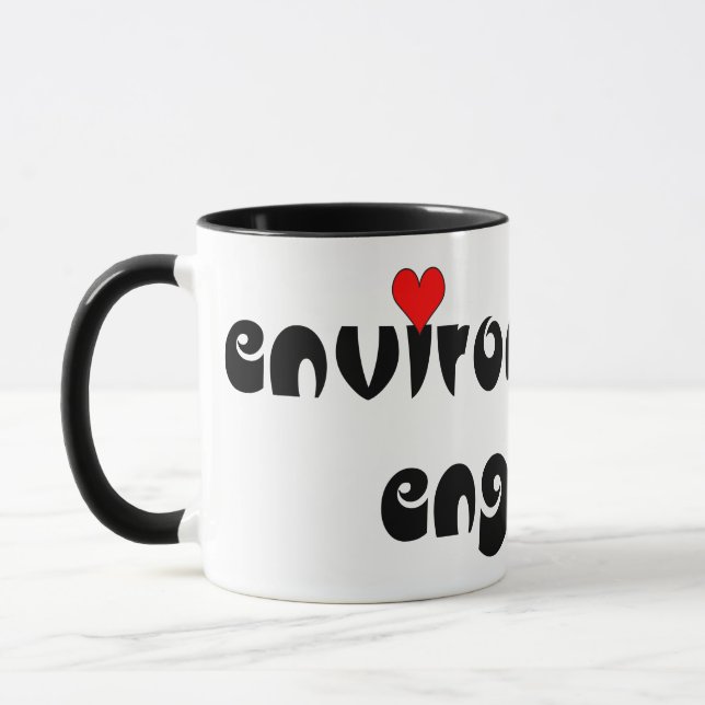 Mug Coeur de l'ingénieur de l'environnement (Gauche)