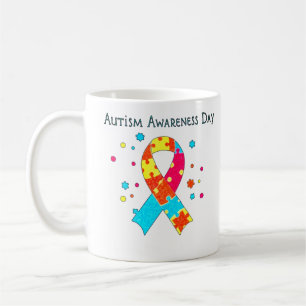 Mug Coeur de sensibilisation sur l'autisme