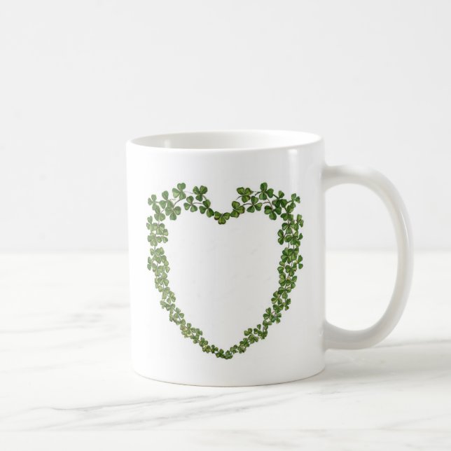 Mug Coeur de shamrocks (Droite)