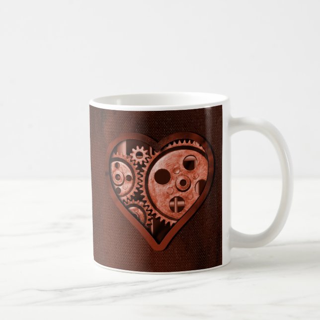 Mug Coeur d'engrenage Steampunk (Droite)