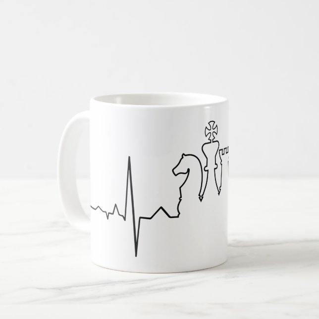 Mug Coeur des échecs (Devant gauche)
