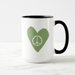 Mug Coeur des signes de paix