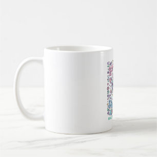 Mug Cœur doux de licorne Corne pointue Typographie gra