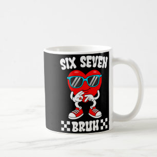 Mug Cœur drôle 67 Bruh Saint-Valentin Six Sept Mème Ge