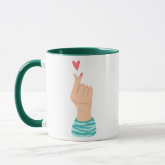 Mug Coeur du doigt