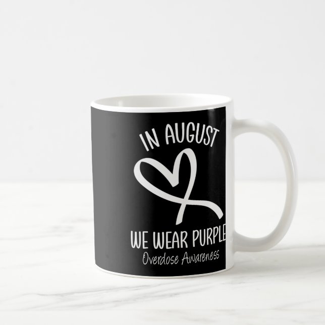 Mug Coeur En Août Nous Portons Une Sensibilisation À L (Droite)