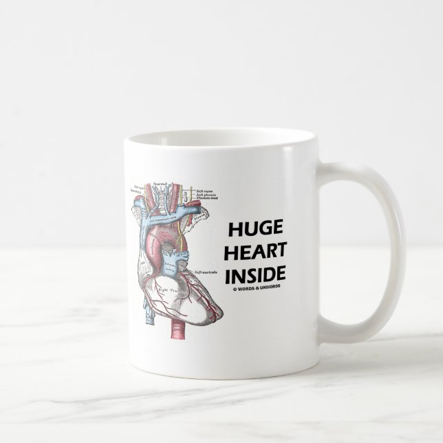 Mug Coeur énorme à l'intérieur (Droite)