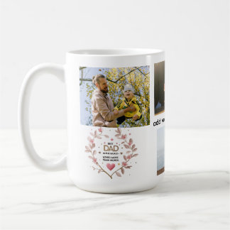 Mug Coeur floral personnalisé de 15 oz