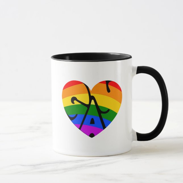 Mug Coeur gay (Droite)
