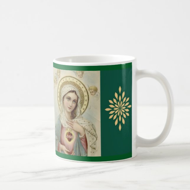 Mug Coeur impeccable de Vierge Marie béni (Droite)