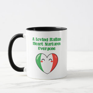 Mug Cœur Italien Aimant Nourrit Tout Le Monde Design