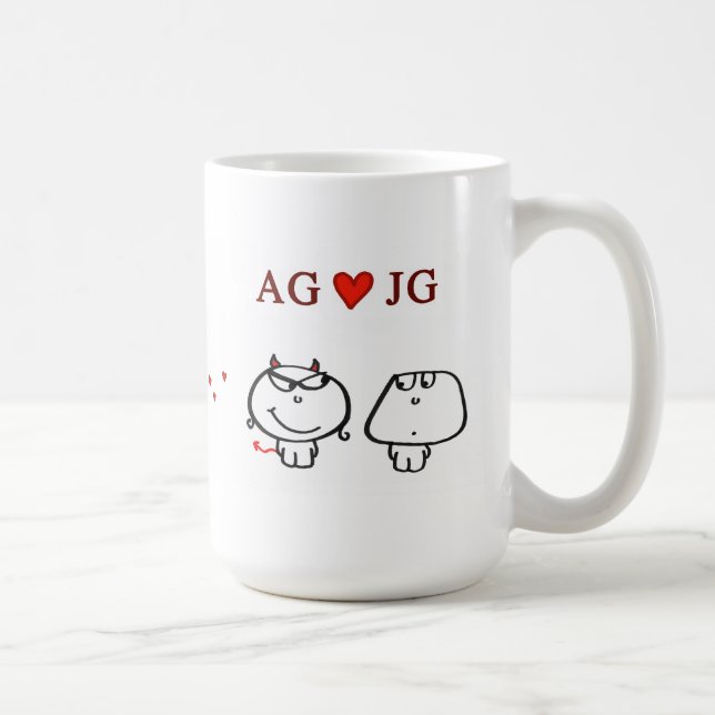 Mug "Coeur JG d'AG " (Droite)