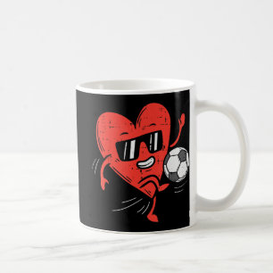 Mug Coeur Jouer Soccer Valentines Jour Football Filles