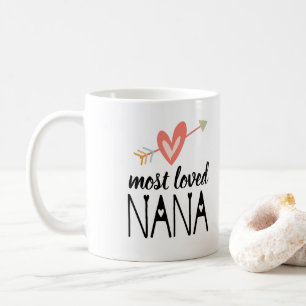 Mug Coeur le plus aimé Nana