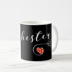 Mug Coeur Manchester Mug, Angleterre