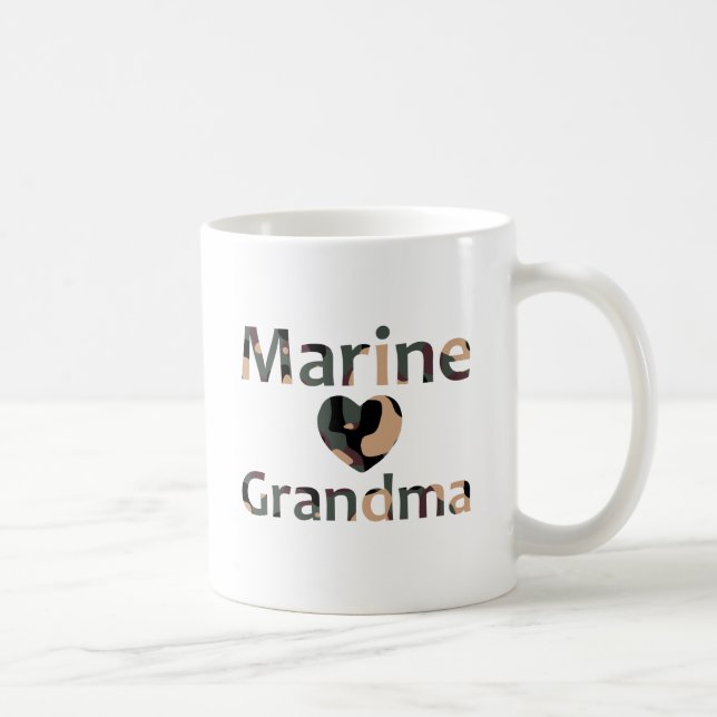 Mug Coeur marin Camo de grand-maman (Droite)