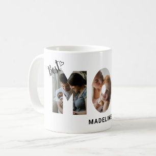 Mug Coeur mignon Meilleure Maman Jamais Photo Collage