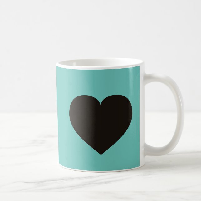 Mug Coeur noir (Droite)
