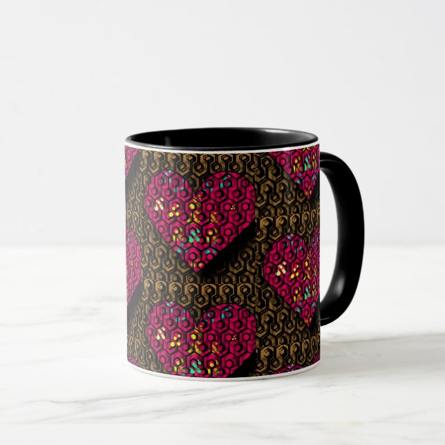 Mug Coeur piégé romantique (Devant droit)