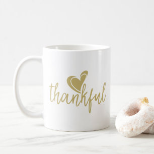 Mug cœur reconnaissant action de grâce