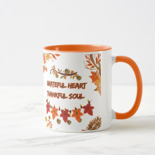 Mug Cœur reconnaissant Âme reconnaissante