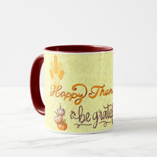 Mug Coeur reconnaissant : Bon thanksgiving