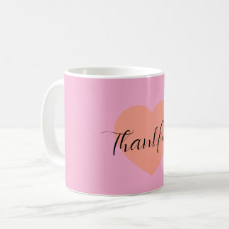 Mug Cœur Reconnaissant – Design Minimaliste Double