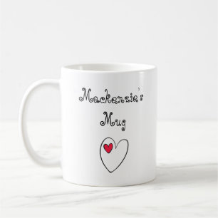 Mug Cœur Romantique Personnalisé